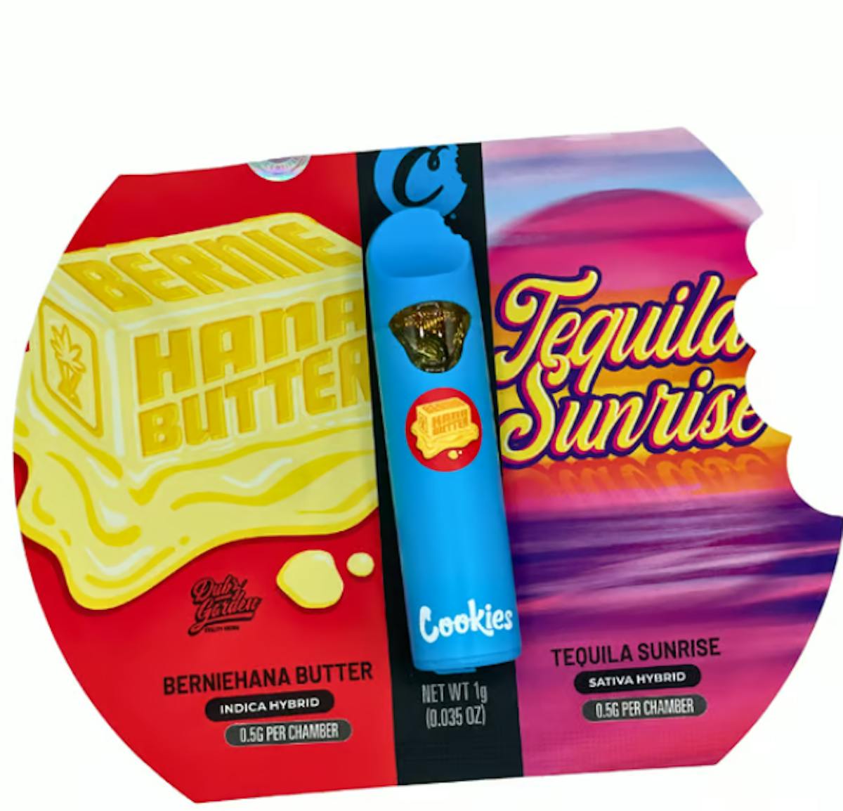 Photo of Cookies BernieHana Butter/Tequila Sunrise | Dual Disposable