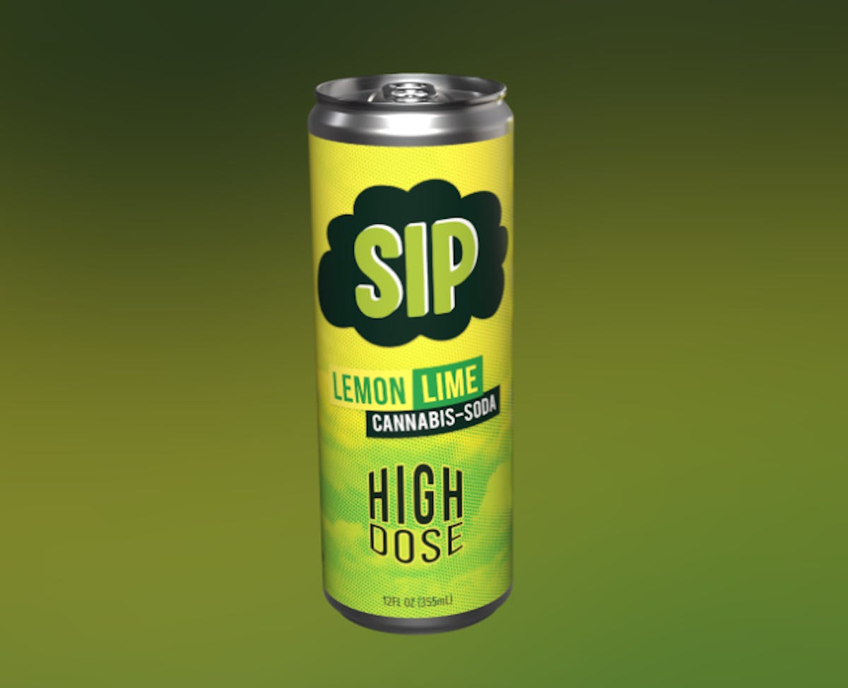 Photo of Sip Lemon Lime High-Dose 100mg Soda (Med Only) CommCan