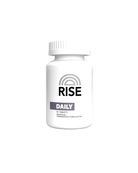 RISE | Daily Tablets 1:1 CBD:THCA  | 50:50mg