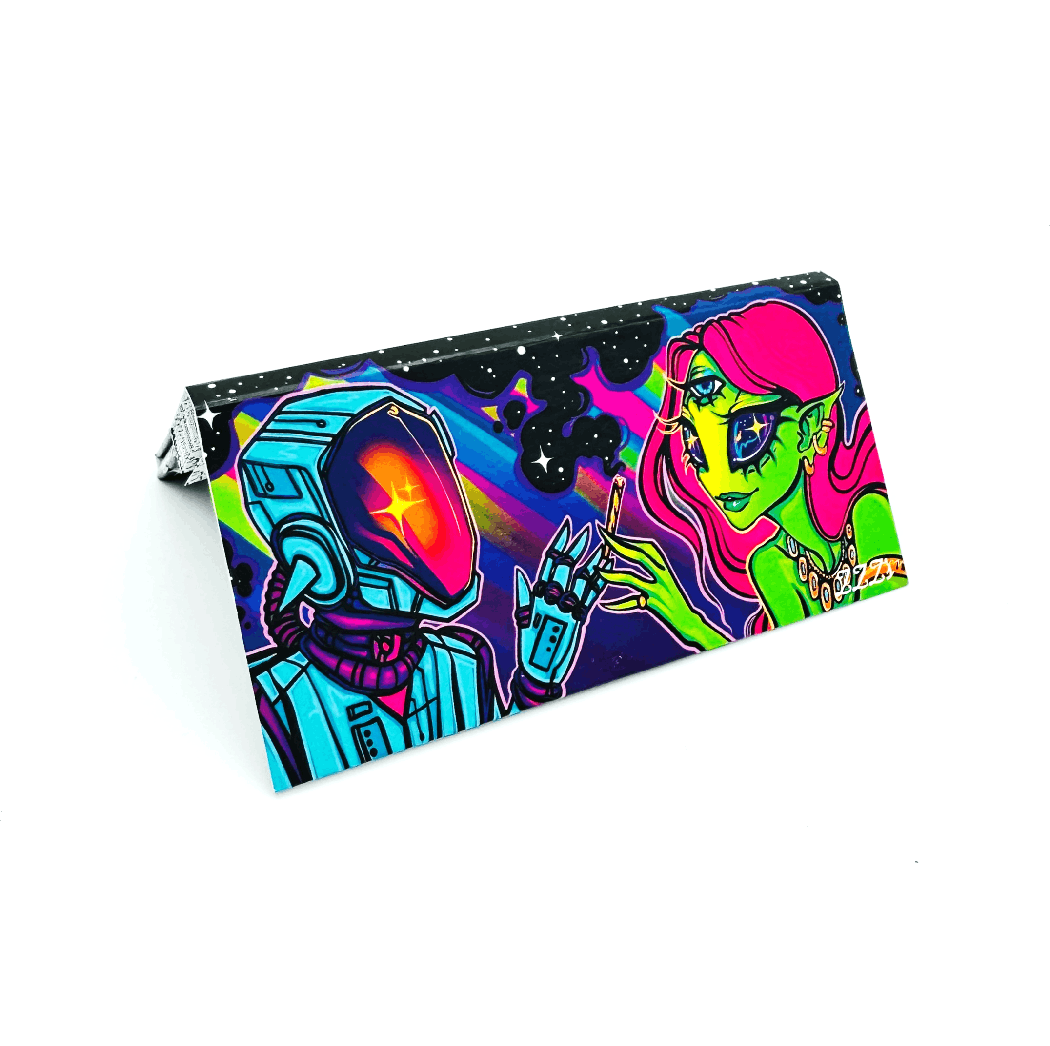 image of “Space Lovers” by Spooky Girl Art | ZZZ’s King Sized Rolling Booklet w/ Tips