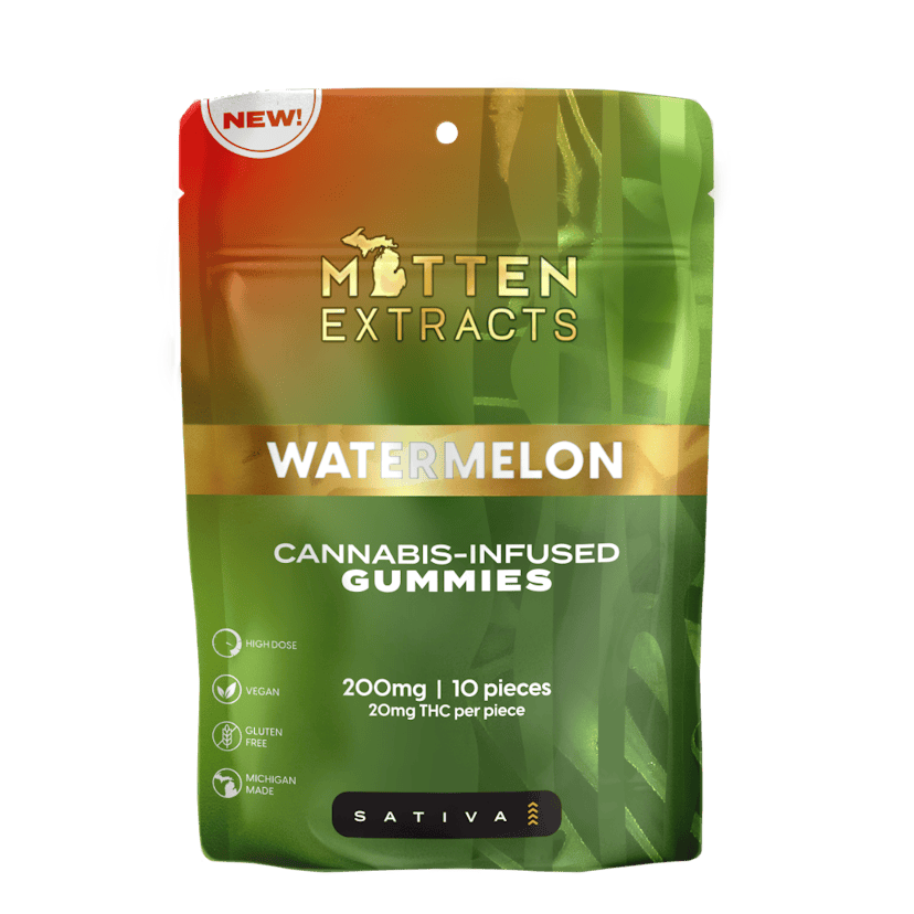 Mitten Extracts 200mg Gummies Watermelon