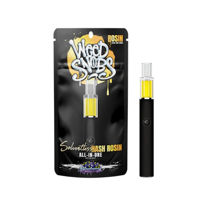 Weed Snobs - .5g Live Rosin Disposable - Blueberry - DISPOSABLES by Weed Snobs at King of Budz