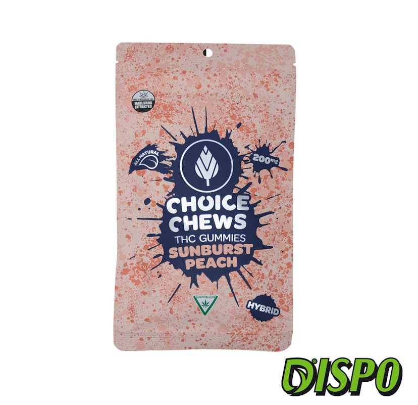 Choice - Sunburst Peach 200mg Gummies