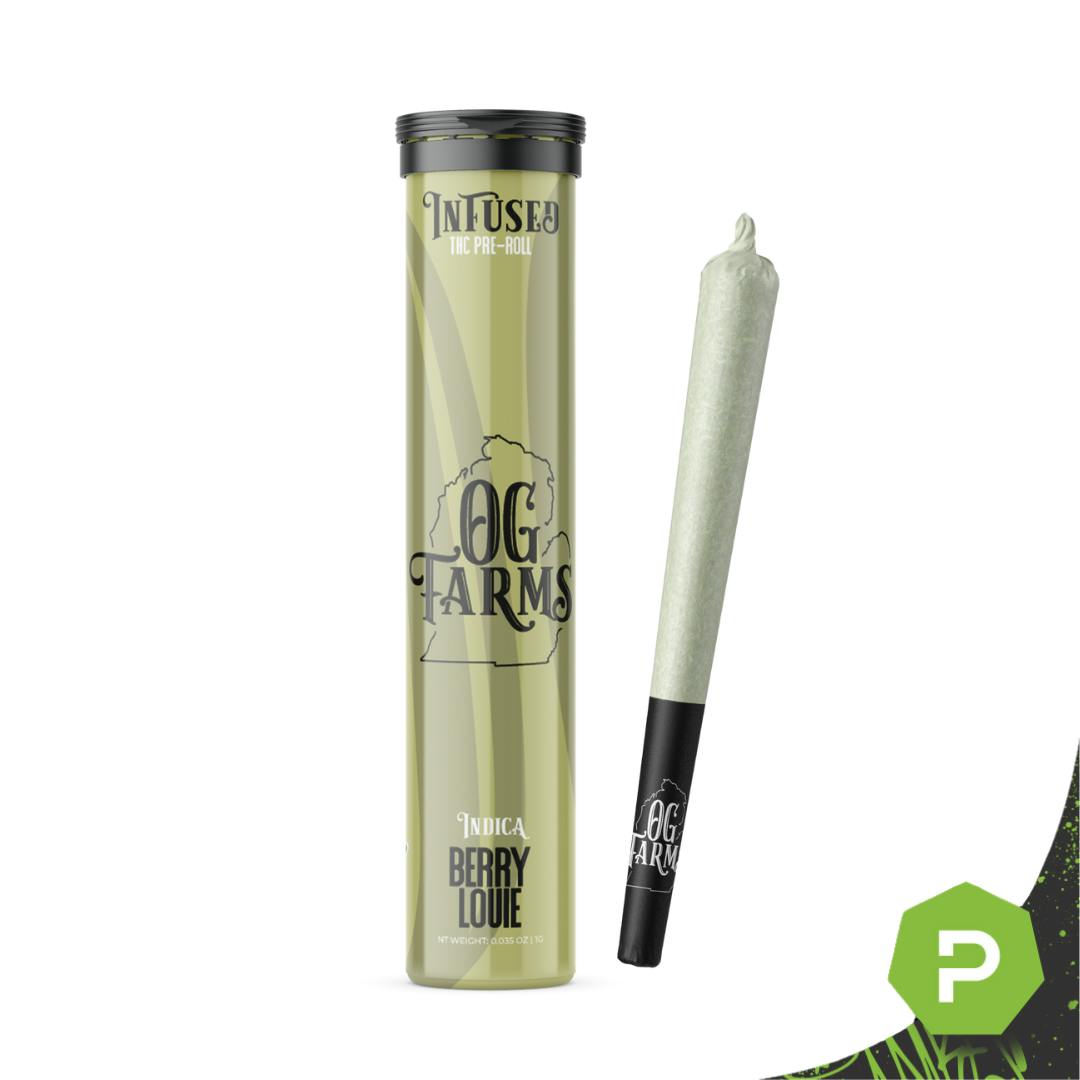 OG Farms OG Farms | 1.2g Infused Preroll | Berry Louie - Puff Cannabis  Cannabis Store in MI