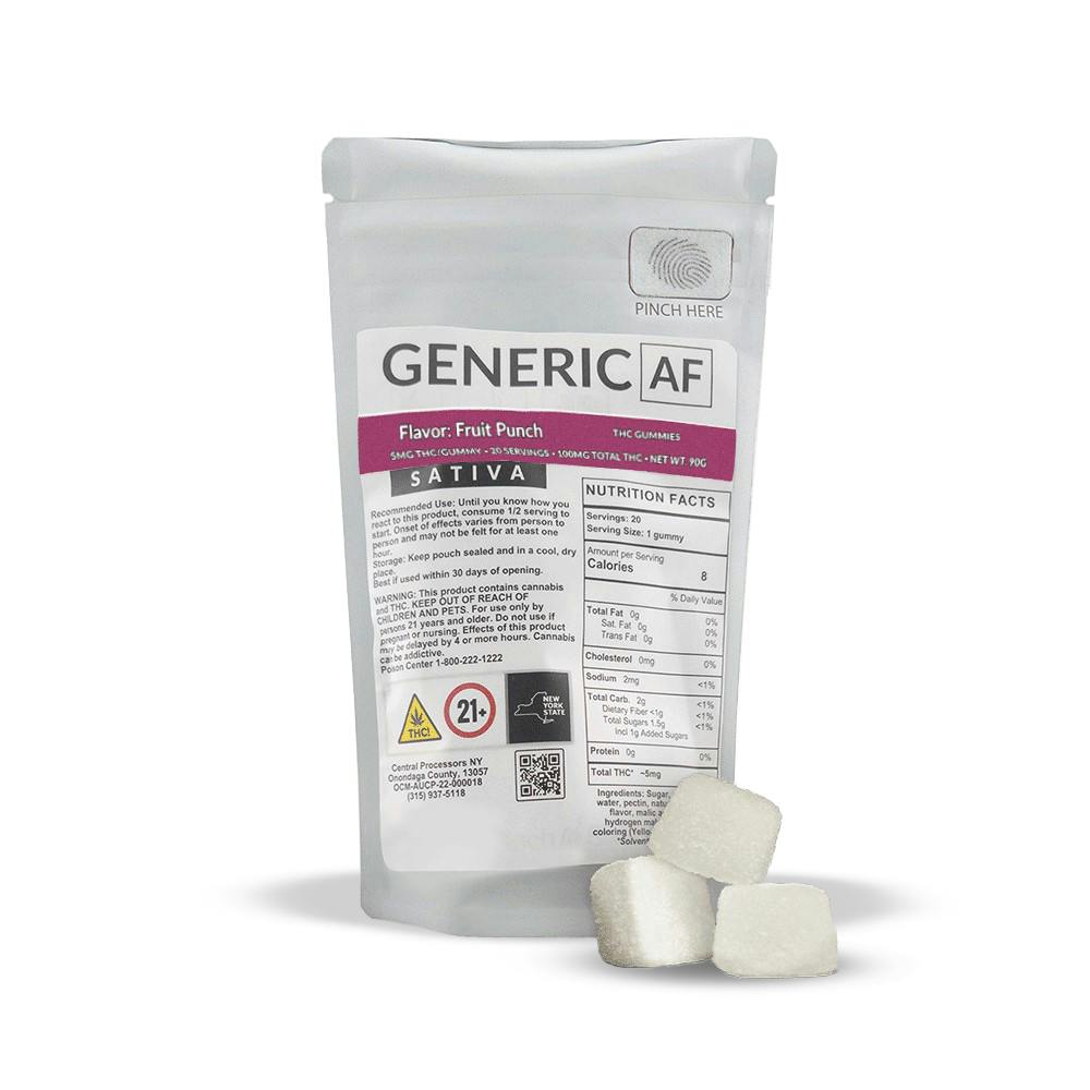 Generic AF | Fruit Punch | 100mg | 20ct