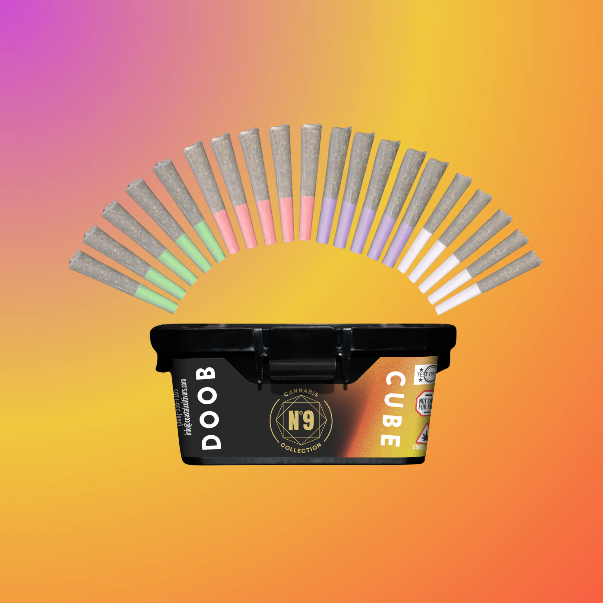 No.9 Collection - DOOB CUBE MINI - 20 Variety Pack - 0.35g Pre