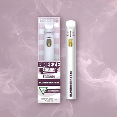 Elderberryzzz - Balance 1g PLUS Disposable Device — BREEZE Canna - DISPOSABLES by BREEZE Canna at King of Budz