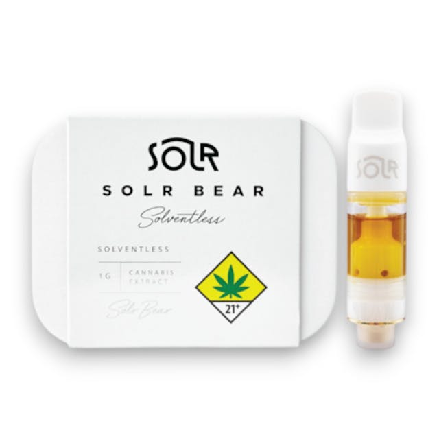 Solr Bear - Live Rosin Vape - 01g - (H) Apple Fritter
