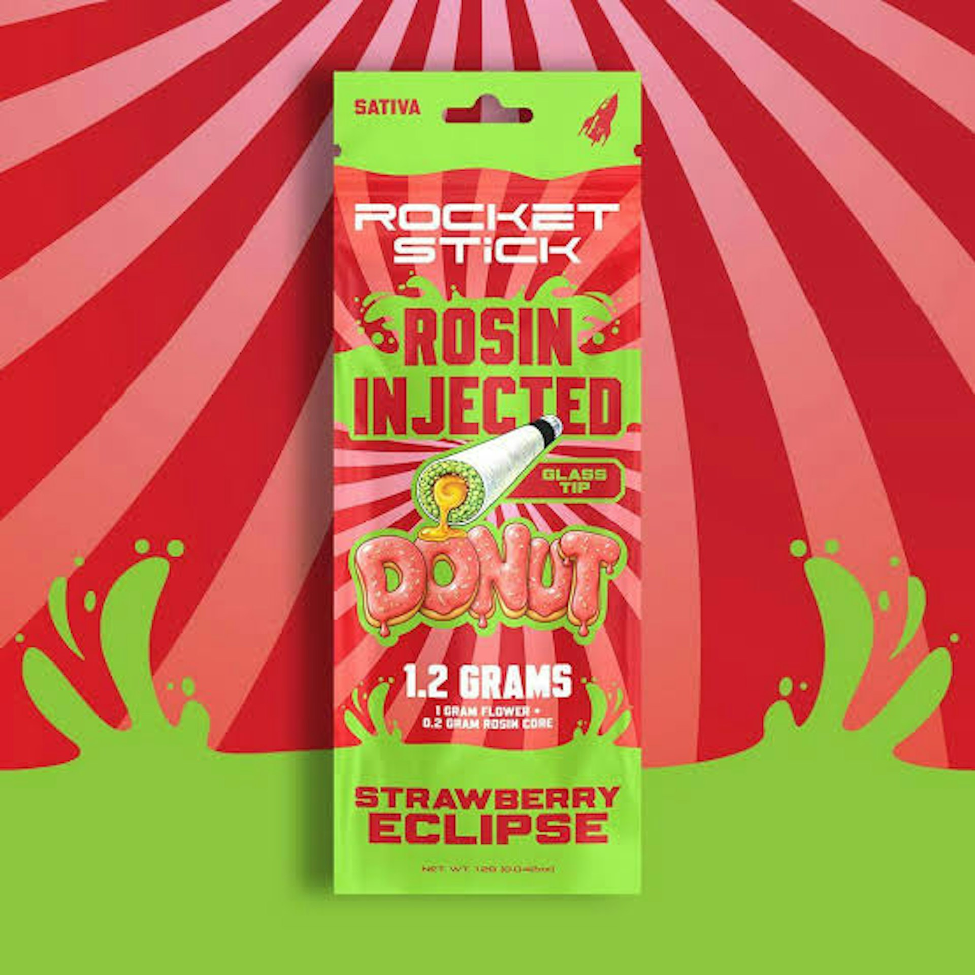 Rocket Sticks - Strawberry Eclipse Rosin Infused Pre-roll