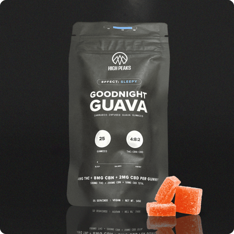 image of High Peaks | Gummy | Goodnight Guava | 100mg 25pk