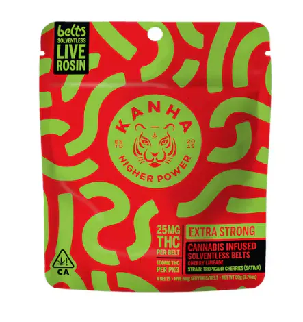 Cherry Limeade Solventless Rosin Belts 4-pack | Boutiq