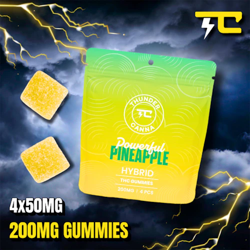 Thunder Canna - 200mg Gummies - Powerful Pineapple
