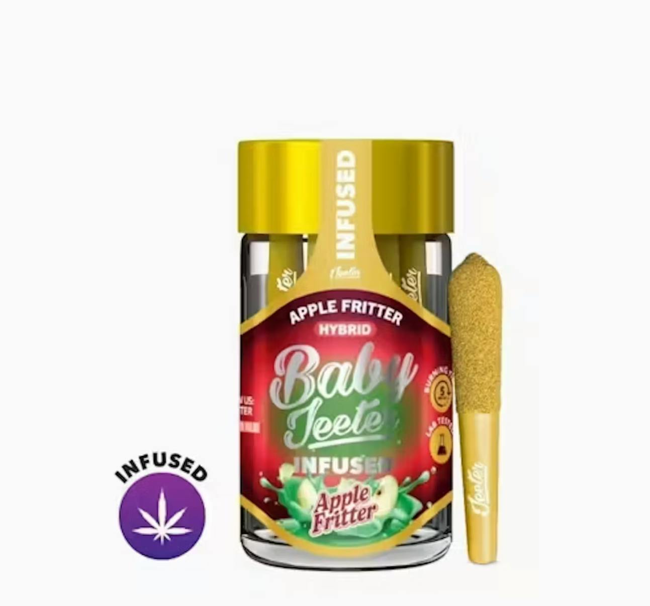 Baby Jeeter | Apple Fritter | 2.5G (5 x 0.5G) Infused Pre-Rolls