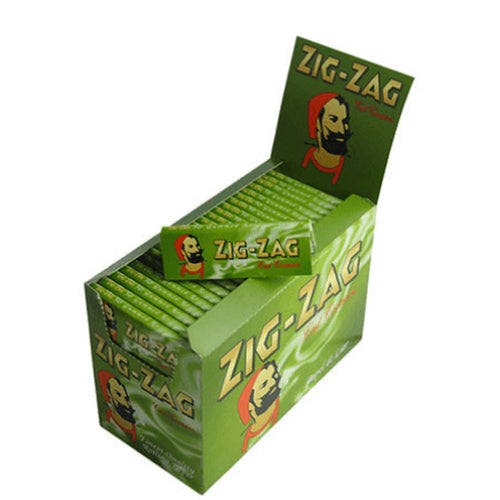 Zig Zag - Rolling Papers - Single Wide - Green (Cut Corners)