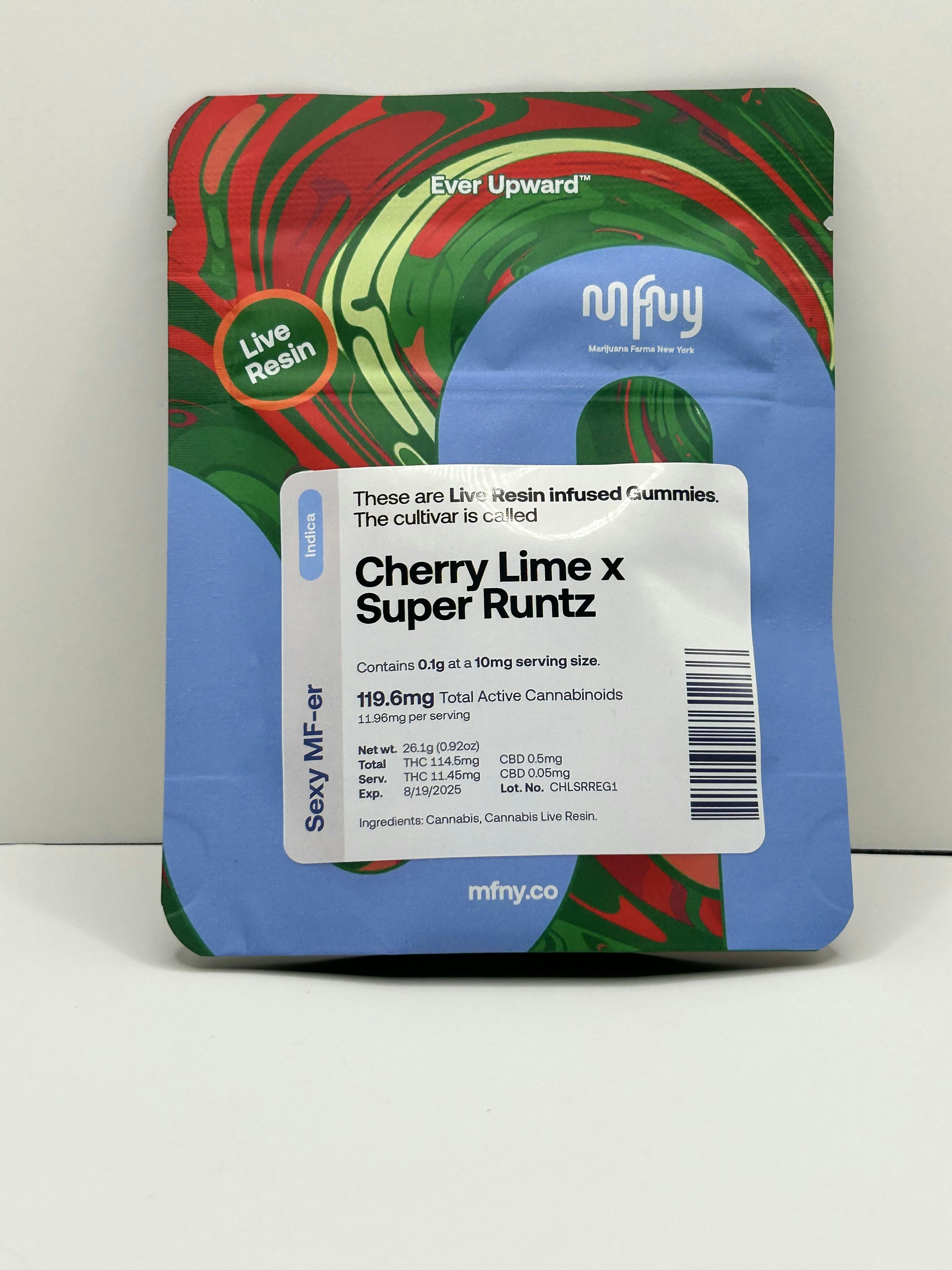 Photo of MFNY – Cherry Lime x Super Runtz Gummies – 100mg