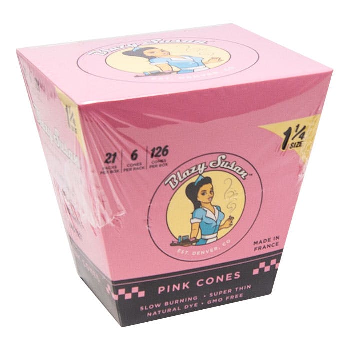 Pink 1 1/4 Cones - 6pk