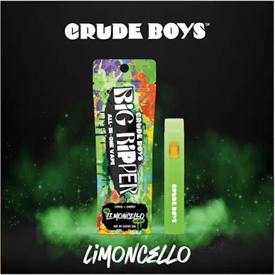 Crude Boys - 2g Big Ripper - Limoncello - DISPOSABLES by Crude Boys at King of Budz
