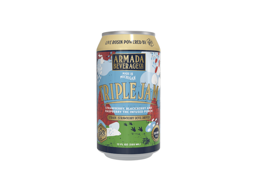 Armada Cannabis Co. x Apex | 50mg Live Rosin Beverage | Triple Jam