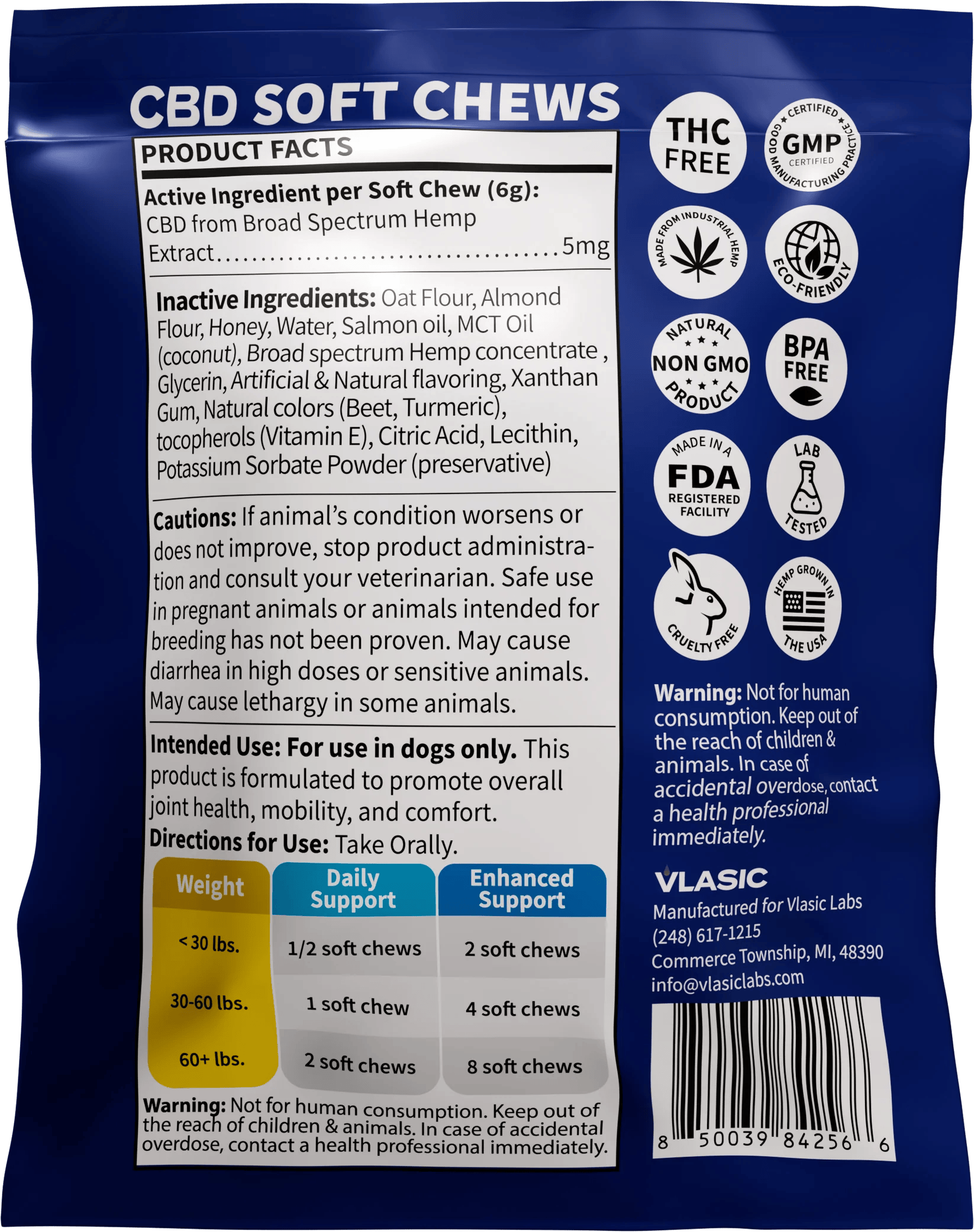 【夜専用】 CRDH リキッド 1ml CBP THXE CBN 20 4 pack Salmon Flavored CBD Chew For Dogs | 20mg by Vlasic Labs