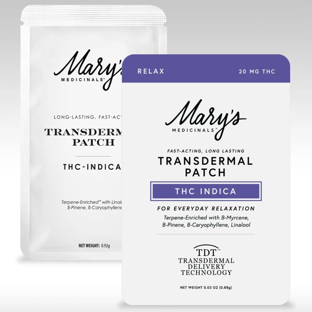 Product: MARYS MEDICINALS | RELAX - TRANSDERMAL PATCHES | 20MG | INDICA