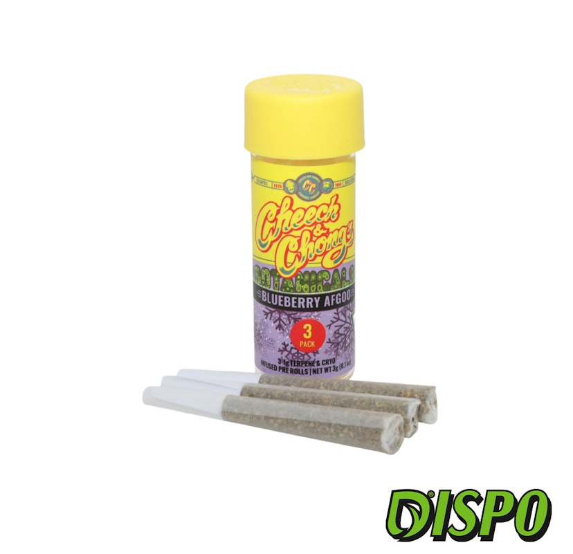 Cheech And Chong - Blueberry Afgoo 3 Pack Infused Pre-Rolls