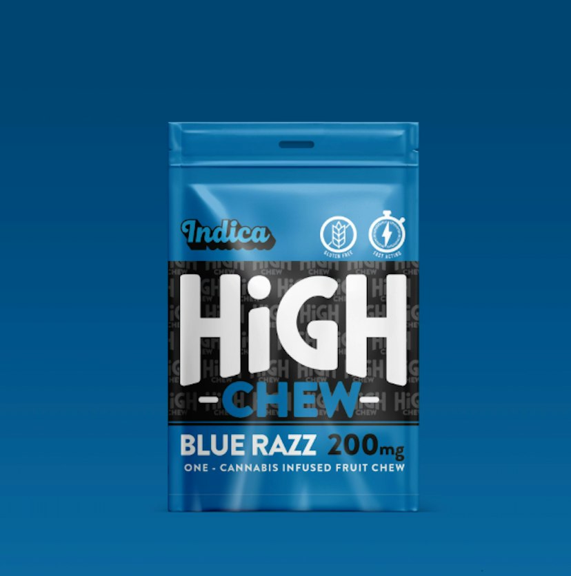 High Chew | 200mg THC Gummy | Blue Razz