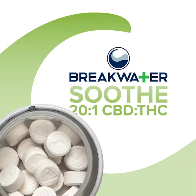 Breakwater Lozenges Soothe 20 CBD : 1 THC 20pk/100mg (hybrid, 2.8g)