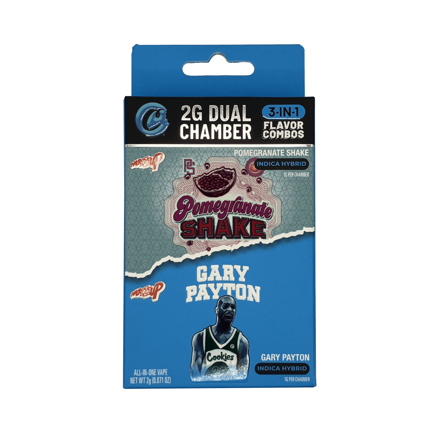Product: Cookies | Dual Chamber Disposable - 2g - Gary Payton + Pomegranate Shake