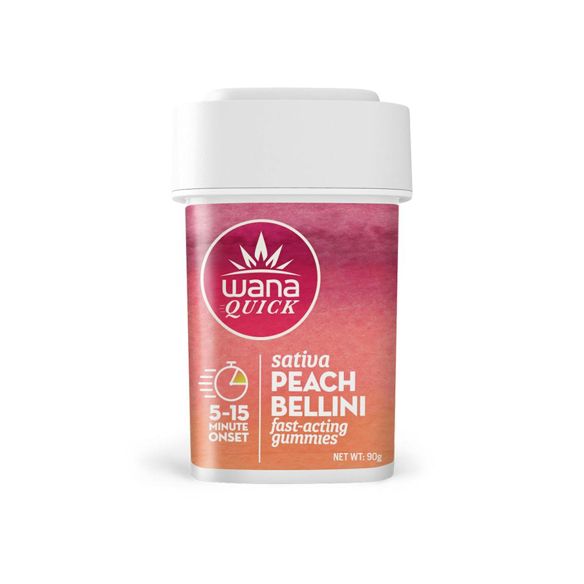 Photo of Wana | Quick Gummies | Peach Bellini Sativa (100mg)