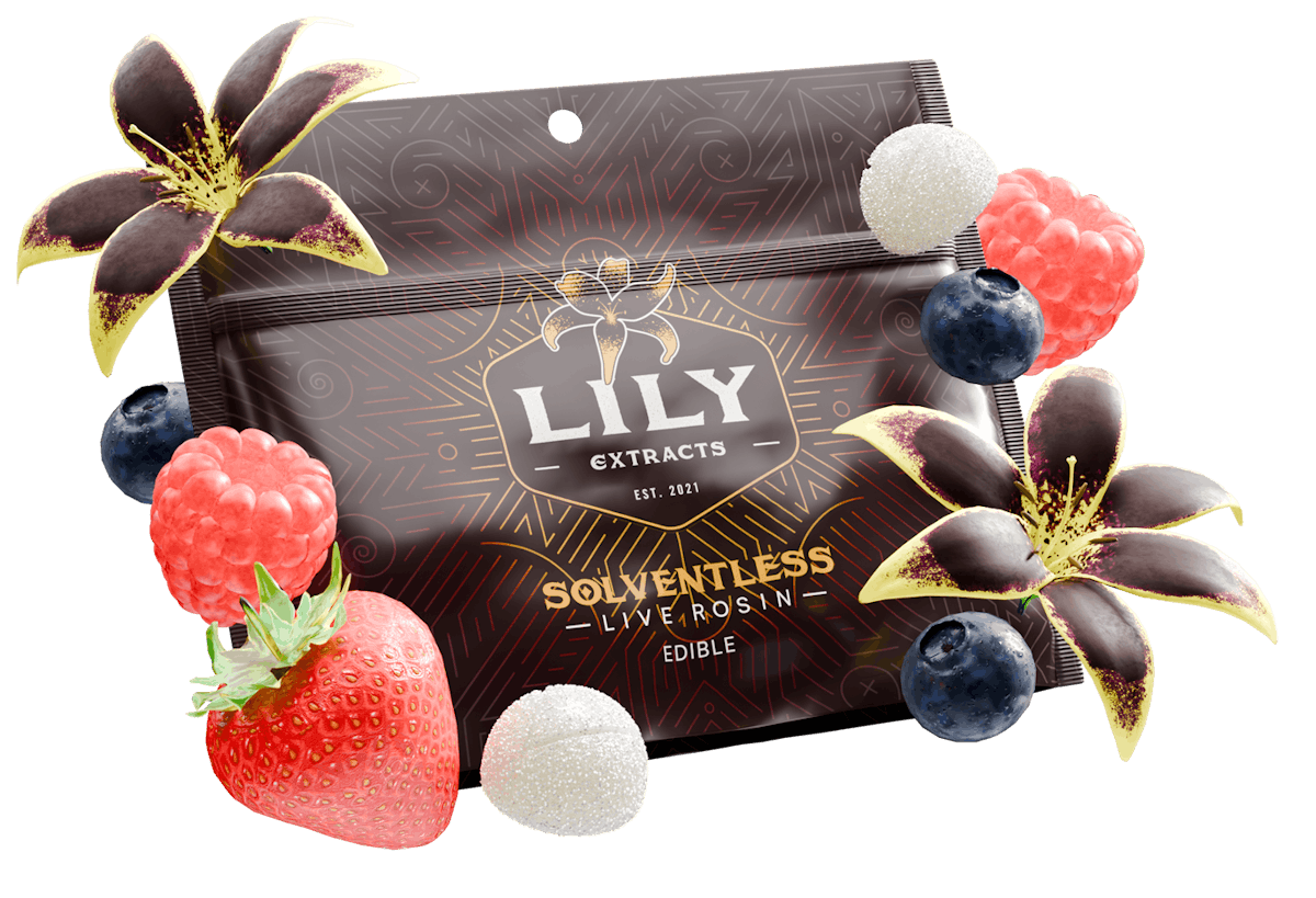 Photo of Lily Extracts | Hashberry | Live Rosin Pectin Chews | 100mg