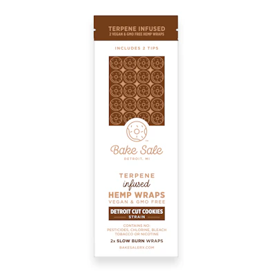 Bake Sale - 2pk Terpene Infused Hemp Wrap - Detroit Cut Cookies