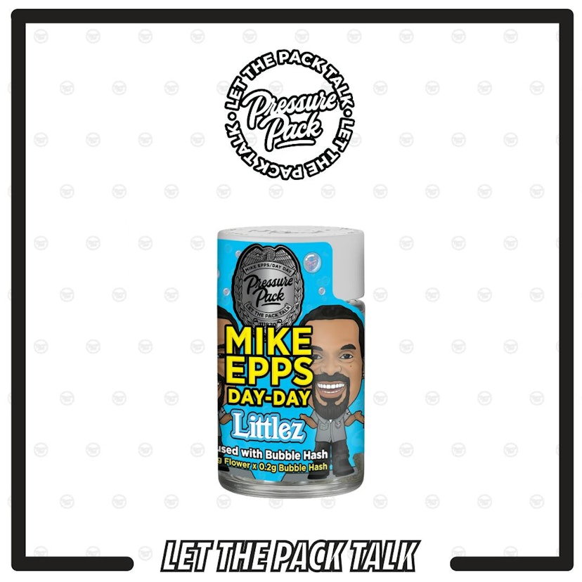 Pressure Pack x Mike Epps x 5 Bubble Hash Littlez Infused Pre-rolls | Day Day Blue