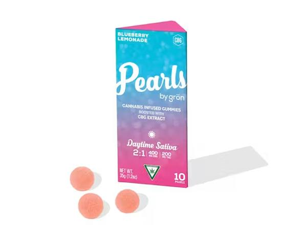 Blueberry Lemonade - Pearls 2:1 Cbg:thc 200MG Sativa by Grön – Edibles at Gatsby Cannabis