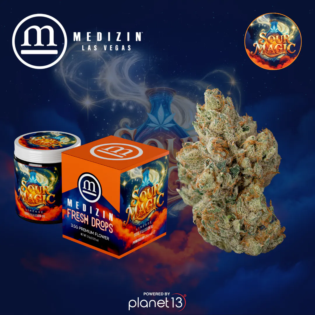 Medizin FRESH DROP Sour Magic 3.5g Prepack | Planet 13 Las Vegas