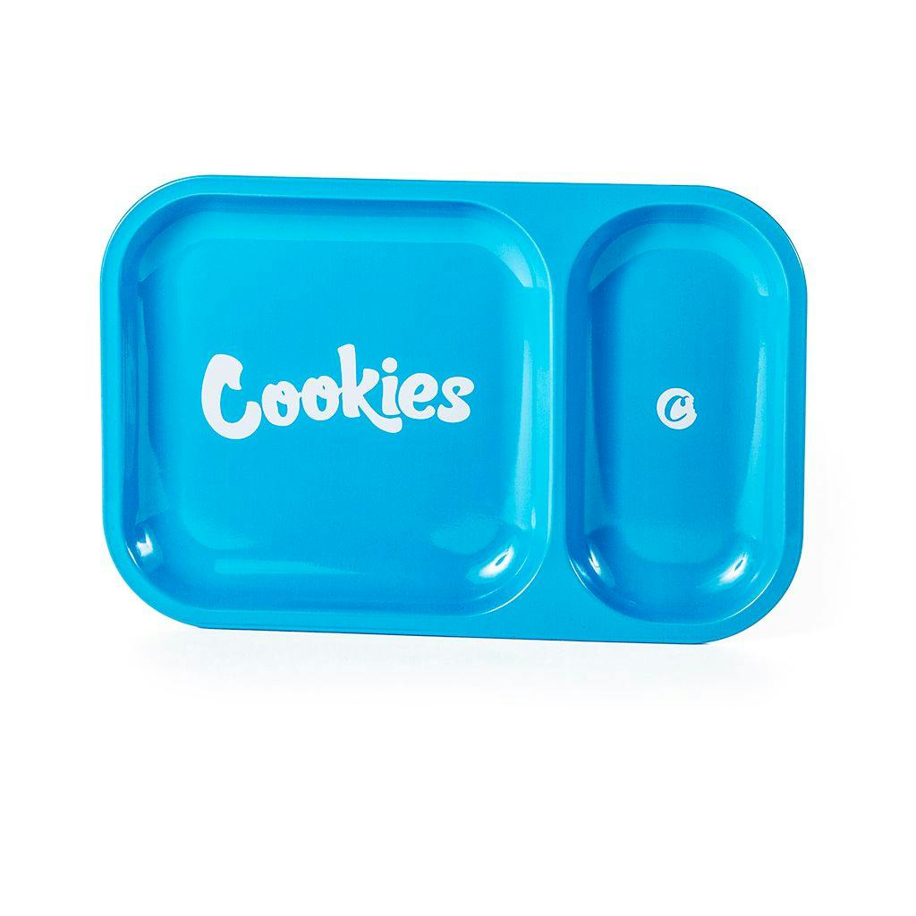 Cookies | Blue | Metal Tray with Divider | Large