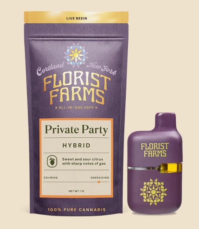 Florist Farms | Private Party | Live Resin AIO | 1g