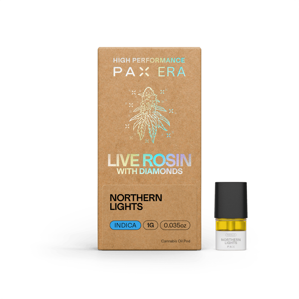 Product Live Rosin with Diamonds | Northern Lights 1g | Pod