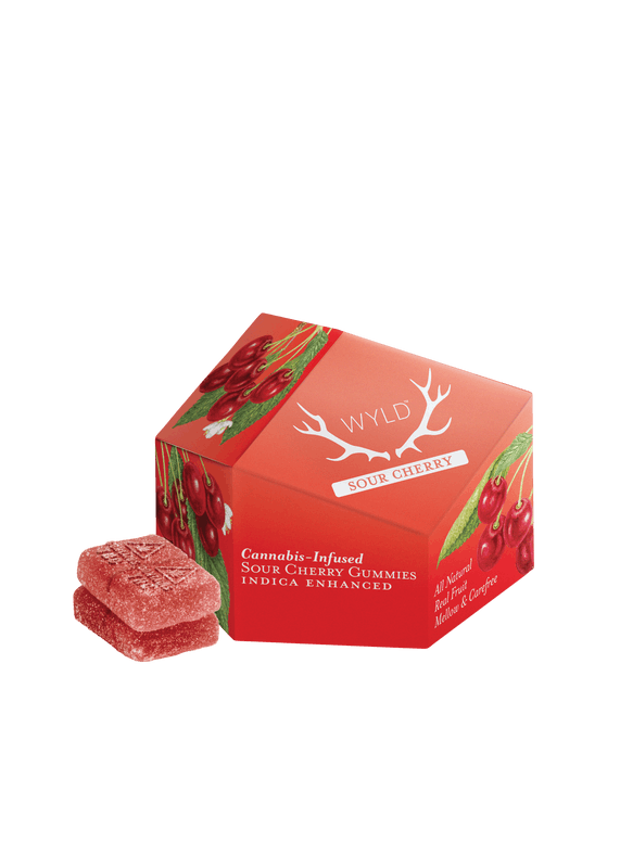 image of Sour Cherry Indica Enhanced Gummies