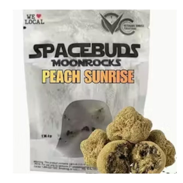 Spacebuds - 4g Moon Rocks - Peach Sunrise
