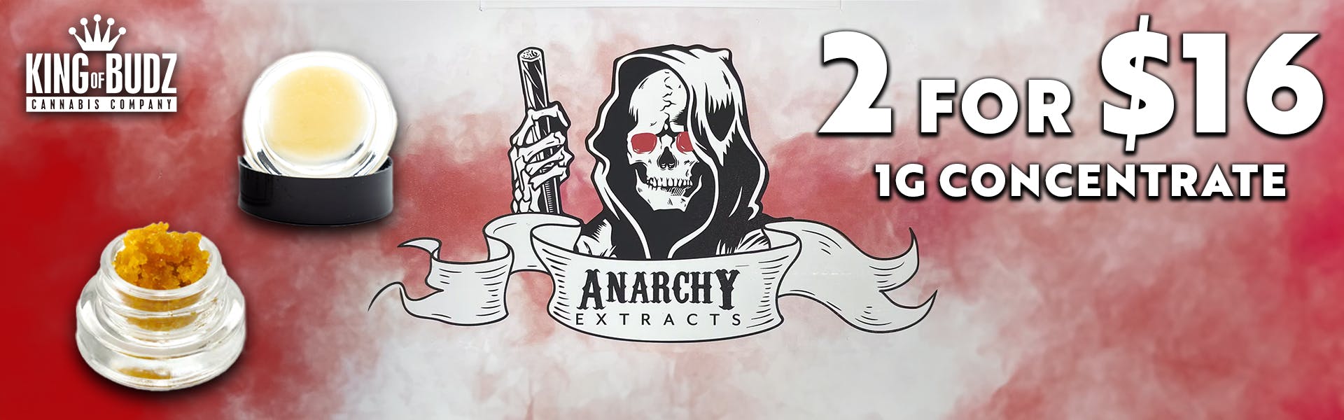 2/$16 Anarchy 1g Live Resin