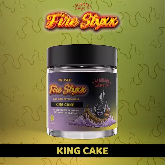 Fire Styxx - Infused 0.5g Pre-Roll 4 Pack - King Cake