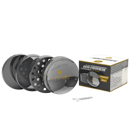 Tsunami Grinder - Silver - Exclusive Cannabis Michigan