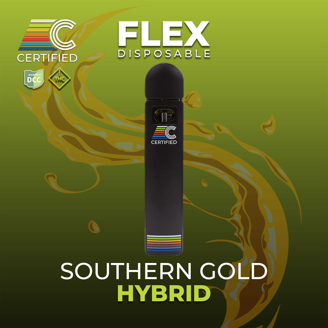 Certified | Southern Gold | 1g Flex Disposable Vape | Queen City Cannabis