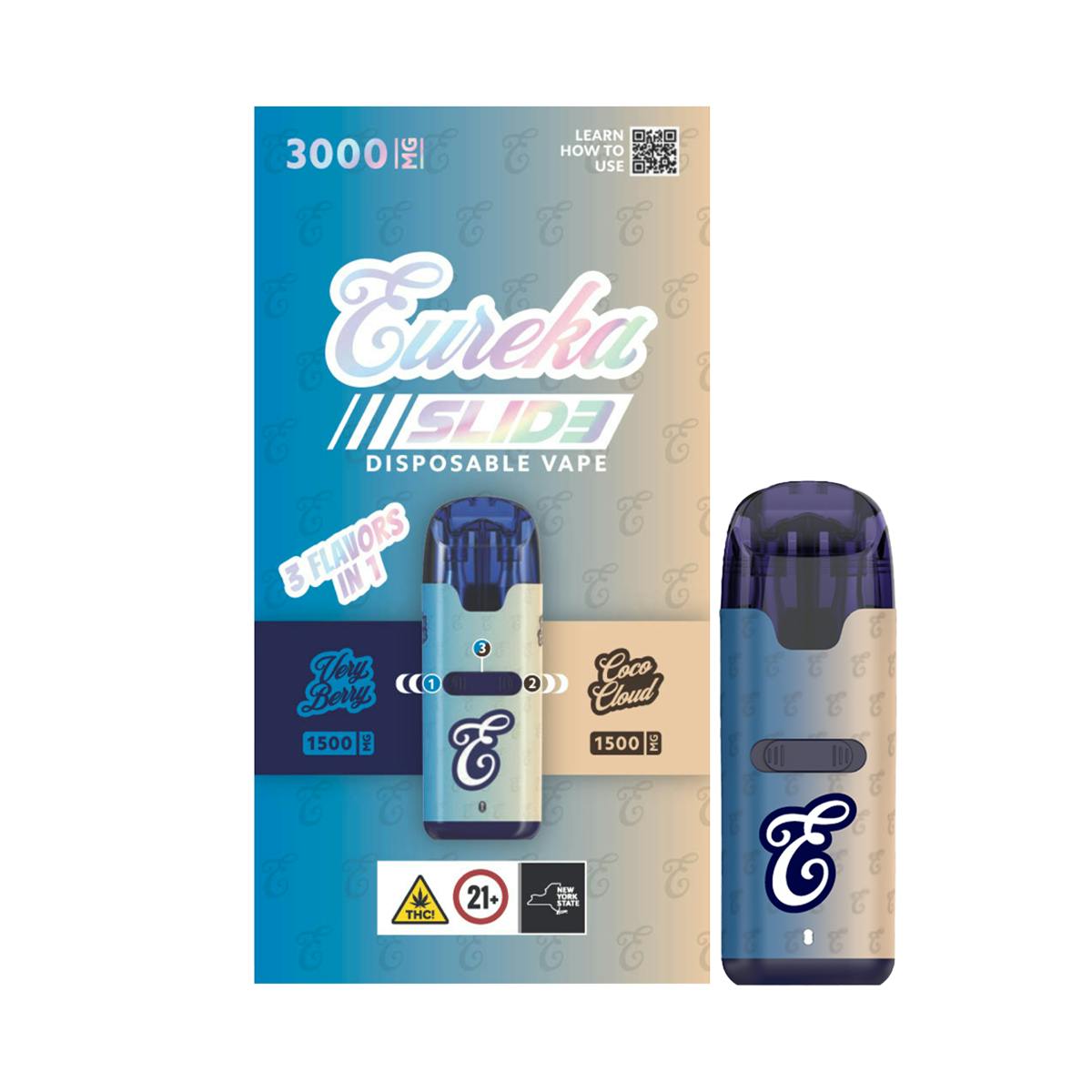 Eureka | Very Berry + CoCo Cloud | Disposable 3-in-1 Vape | 3g