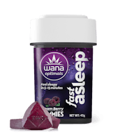 Product Dreamberry Fast Asleep | 5:1:1:1 CBD:THC:CBN:CBG Fast Acting Gummies 20pk
