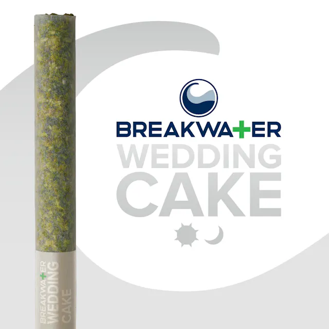Breakwater Pre-Roll Wedding Cake 1g (indica, singles)