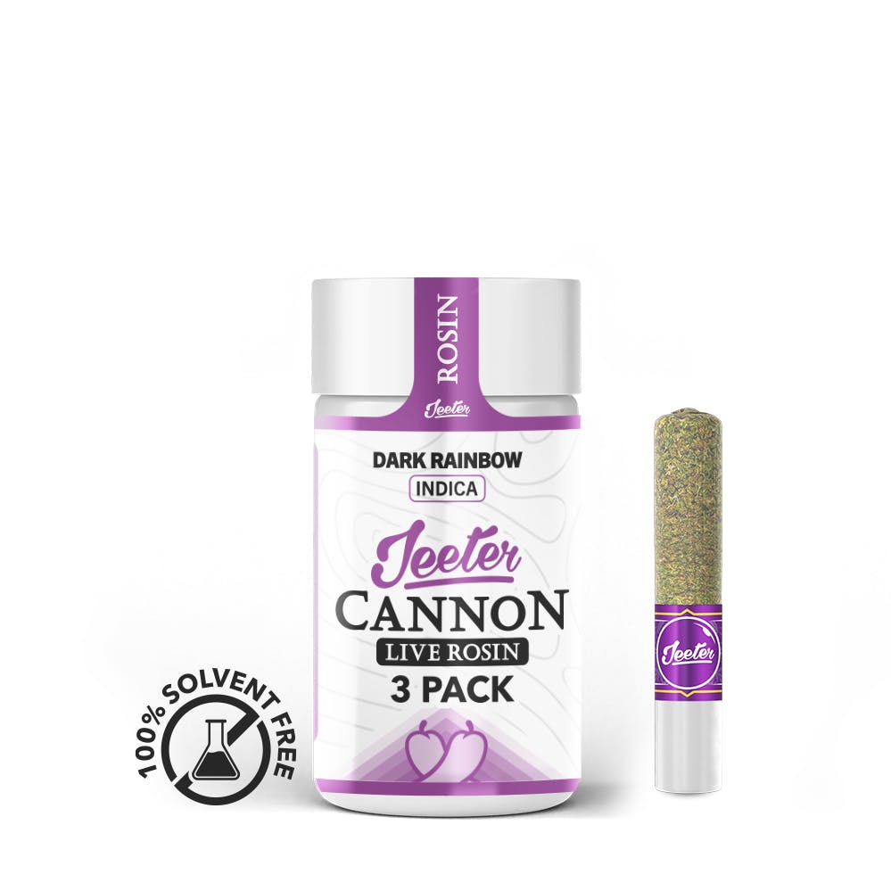 Jeeter Dark Rainbow Solventless Live Rosin Cannon 3-pack | 1.5g — PRE_ROLLS