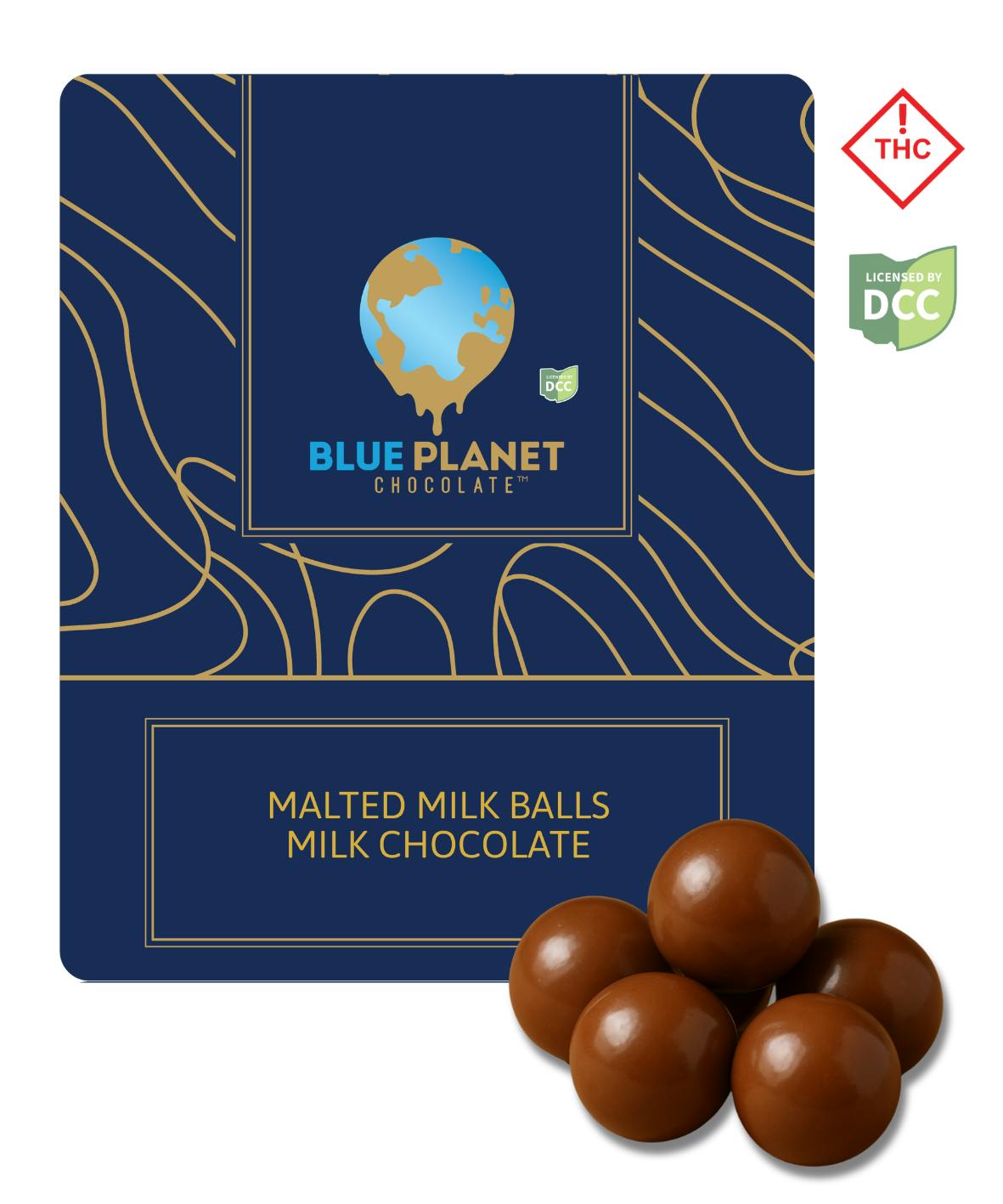 Blue Planet Chocolate Malted Milk Balls - Milk Chocolate 10pk