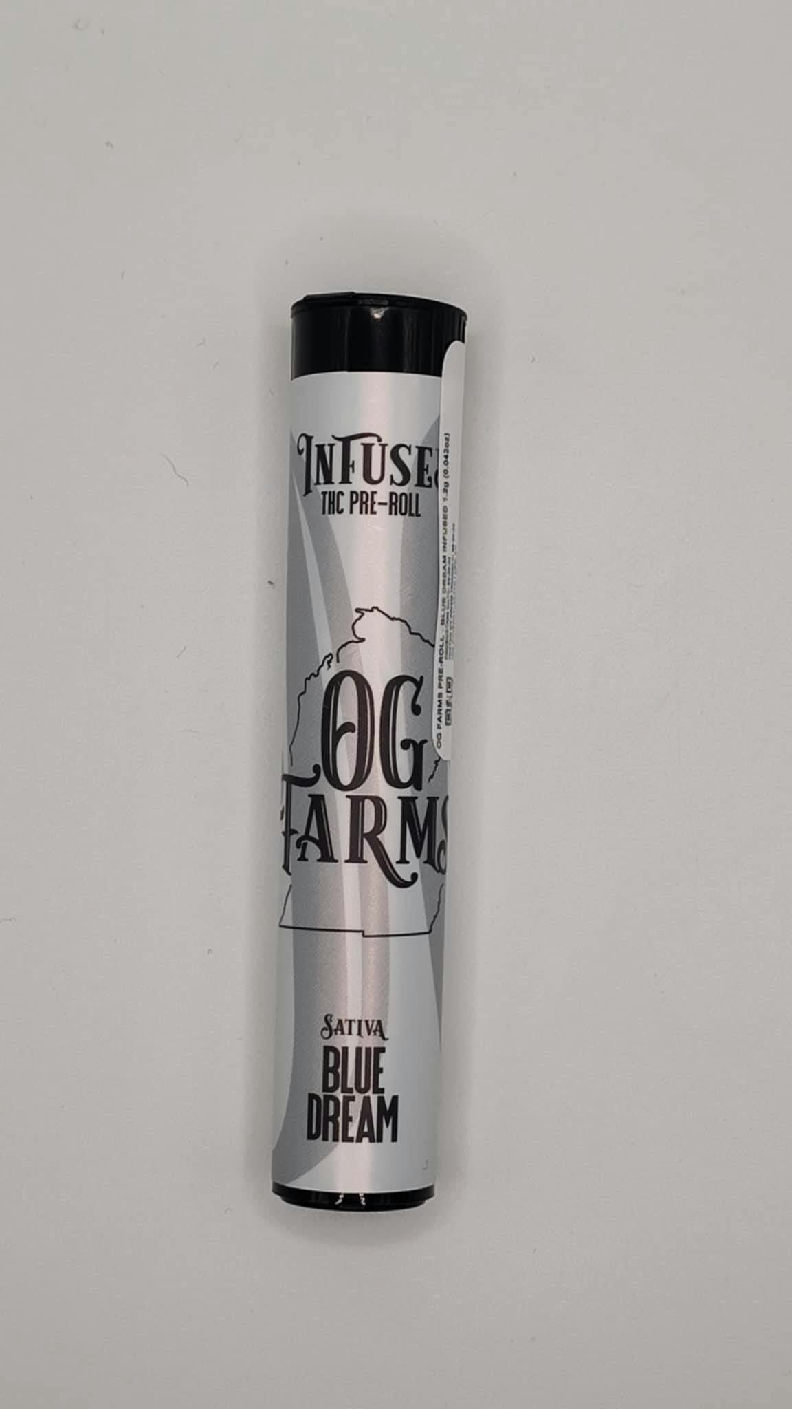 Product: OG Farms | Infused Pre-Roll - 1.2g - Blue Dream