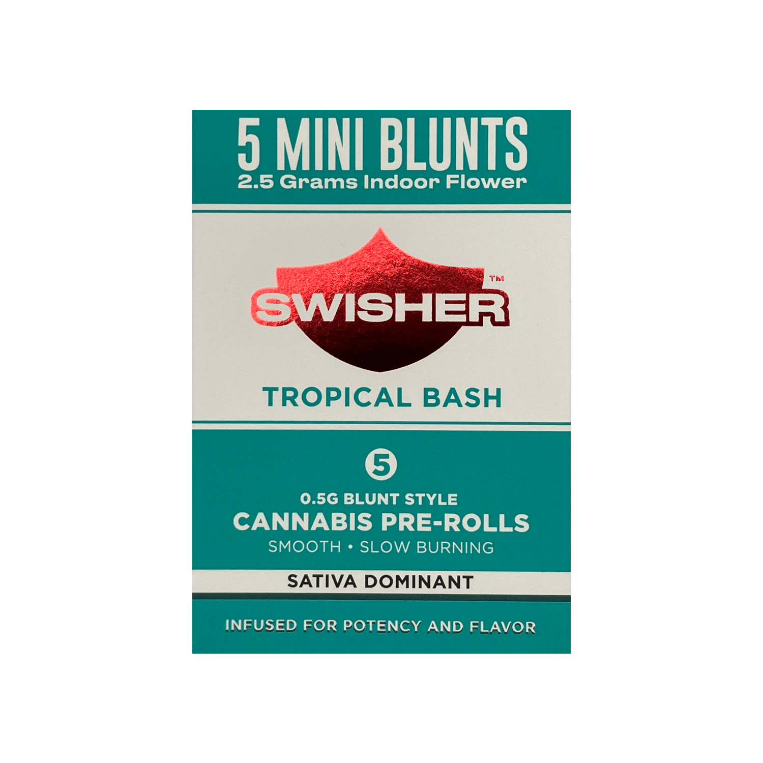Product: Swisher | Infused Mini Blunt 5-Pack - 2.5g - Tropical Bash